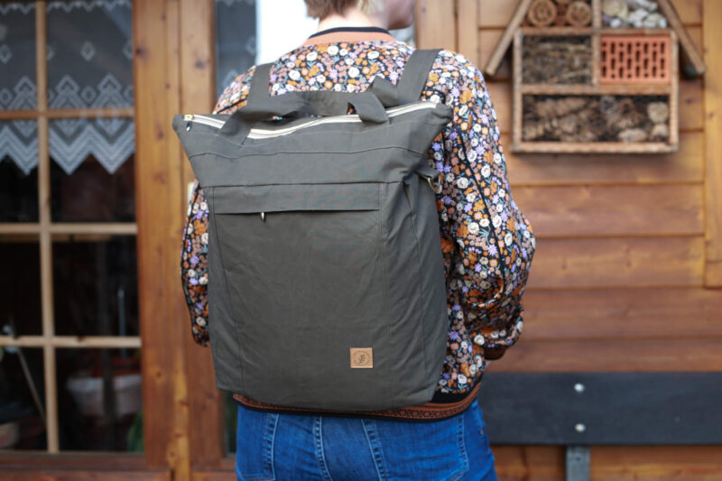 Rucksack Daypack Mombag Khaki – Bild 2