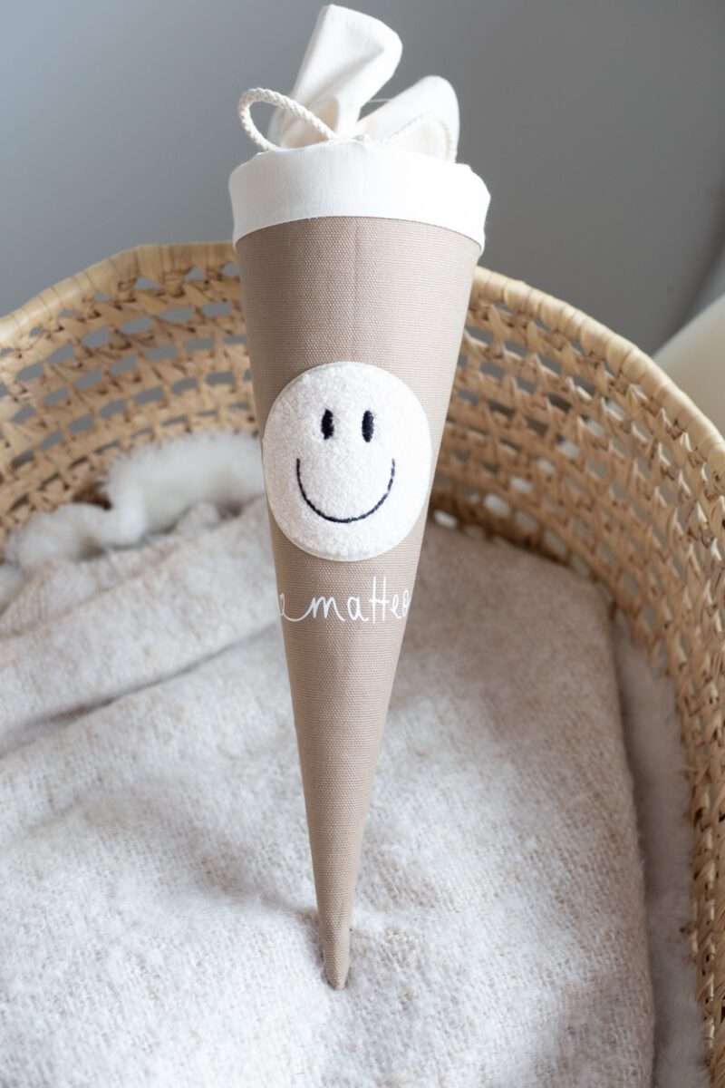 Geschwistertüte Kitatüte personalisiert Smiley