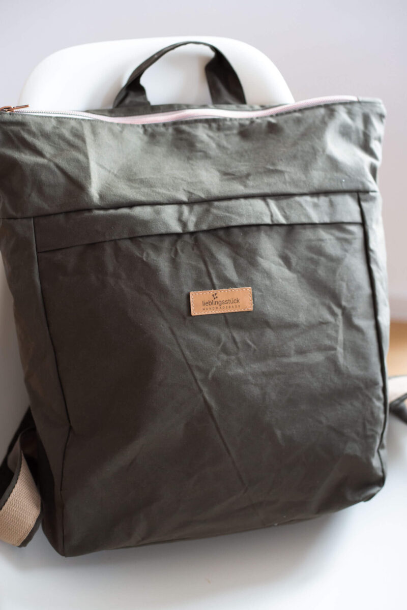 Rucksack Daypack Mombag Khaki – Bild 3