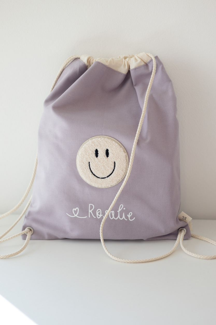 Turnbeutel personalisiert Smiley – Bild 6