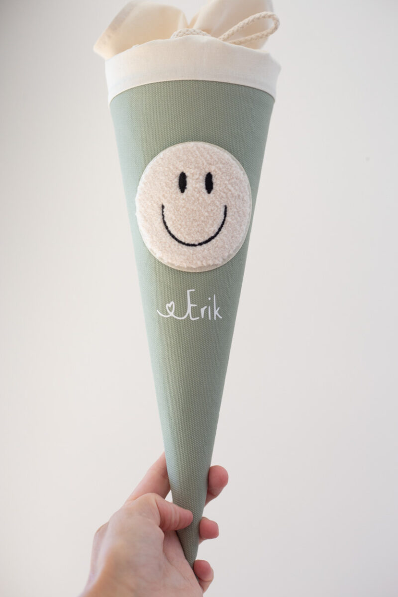Geschwistertüte Kitatüte personalisiert Smiley – Bild 2