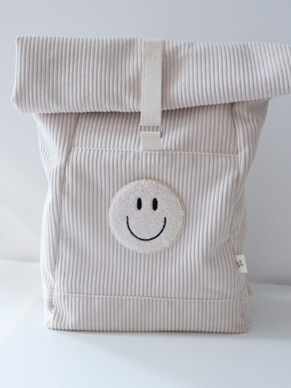 Kinderrucksack Rolltop personalisiert Cord