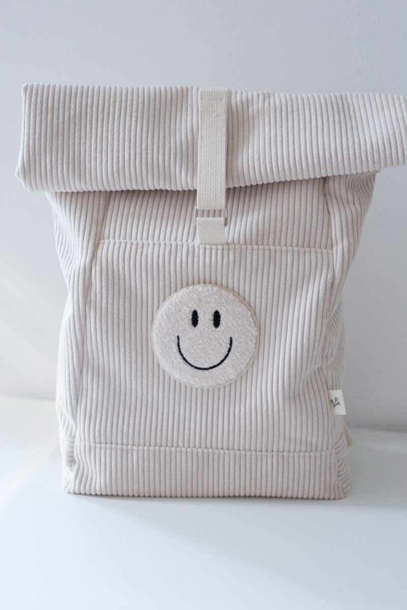 Kinderrucksack Rolltop personalisiert Cord
